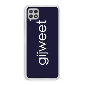 CaseCompany Gijweet: Samsung Galaxy A22 4G Transparant Hoesje