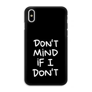 CaseCompany Don't Mind: iPhone X Tough Case