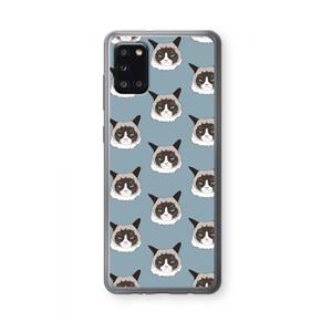 CaseCompany It's a Purrr Case: Samsung Galaxy A31 Transparant Hoesje