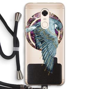 CaseCompany Golden Falcon: Xiaomi Redmi 5 Transparant Hoesje met koord