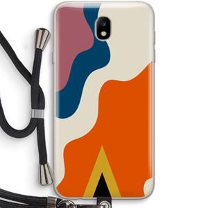 CaseCompany Noor A: Samsung Galaxy J7 (2017) Transparant Hoesje met koord
