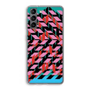 CaseCompany Skew Blush 2: Samsung Galaxy S21 Transparant Hoesje