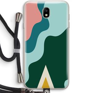 CaseCompany Noor B: Samsung Galaxy J7 (2017) Transparant Hoesje met koord