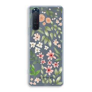 CaseCompany Botanical sweet flower heaven: Sony Xperia 5 II Transparant Hoesje
