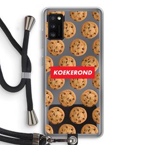 CaseCompany Koekerond: Samsung Galaxy A41 Transparant Hoesje met koord