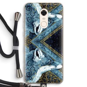 CaseCompany Golden Fox: Xiaomi Redmi 5 Transparant Hoesje met koord