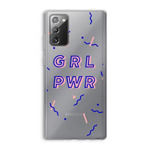 CaseCompany GRL PWR: Samsung Galaxy Note 20 / Note 20 5G Transparant Hoesje