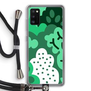 CaseCompany Bushes: Samsung Galaxy A41 Transparant Hoesje met koord