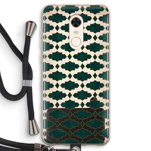CaseCompany Moroccan tiles: Xiaomi Redmi 5 Transparant Hoesje met koord