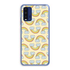 CaseCompany Regenboog: Xiaomi Redmi 9T Transparant Hoesje