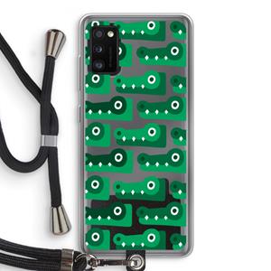 CaseCompany Crocs: Samsung Galaxy A41 Transparant Hoesje met koord