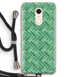 CaseCompany Moroccan tiles 2: Xiaomi Redmi 5 Transparant Hoesje met koord