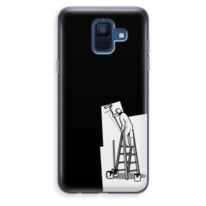 CaseCompany Musketon Painter: Samsung Galaxy A6 (2018) Transparant Hoesje