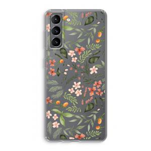 CaseCompany Sweet little flowers: Samsung Galaxy S21 Transparant Hoesje