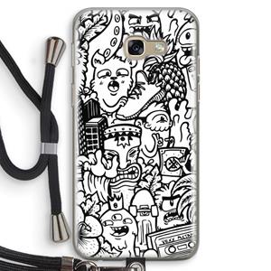 CaseCompany Vexx Mixtape #2: Samsung Galaxy A5 (2017) Transparant Hoesje met koord