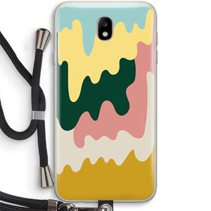 CaseCompany Baar B: Samsung Galaxy J7 (2017) Transparant Hoesje met koord