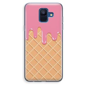 CaseCompany Ice cream: Samsung Galaxy A6 (2018) Transparant Hoesje