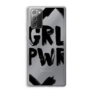 CaseCompany Girl Power #2: Samsung Galaxy Note 20 / Note 20 5G Transparant Hoesje