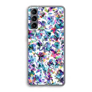 CaseCompany Hibiscus Flowers: Samsung Galaxy S21 Transparant Hoesje