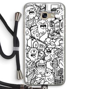 CaseCompany Vexx City #2: Samsung Galaxy A5 (2017) Transparant Hoesje met koord
