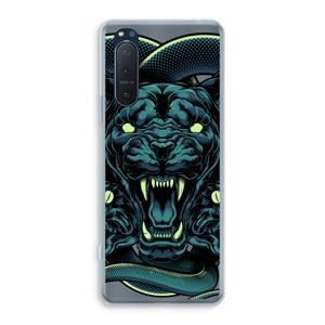 CaseCompany Cougar and Vipers: Sony Xperia 5 II Transparant Hoesje