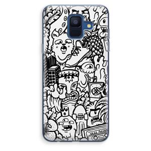 CaseCompany Vexx Mixtape #2: Samsung Galaxy A6 (2018) Transparant Hoesje