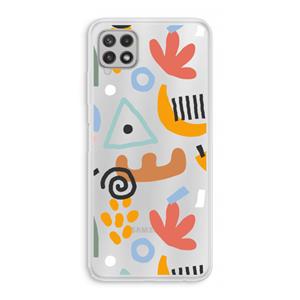 CaseCompany Abstract: Samsung Galaxy A22 4G Transparant Hoesje