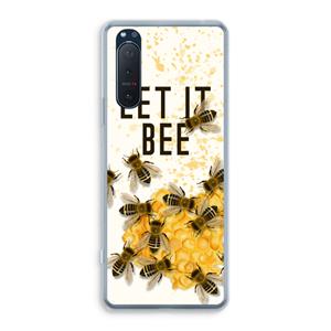 CaseCompany Let it bee: Sony Xperia 5 II Transparant Hoesje