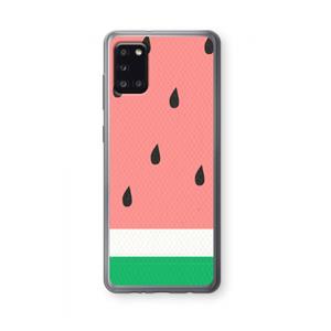 CaseCompany Watermeloen: Samsung Galaxy A31 Transparant Hoesje