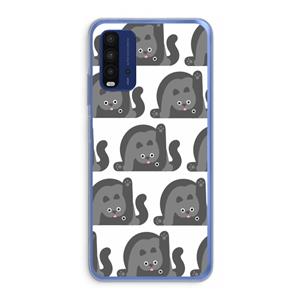 CaseCompany Cats: Xiaomi Redmi 9T Transparant Hoesje