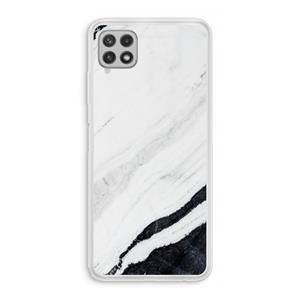 CaseCompany Elegante marmer: Samsung Galaxy A22 4G Transparant Hoesje