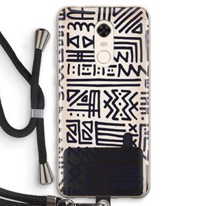 CaseCompany Marrakech print: Xiaomi Redmi 5 Transparant Hoesje met koord