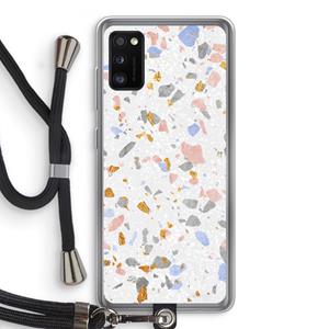 CaseCompany Terrazzo N°8: Samsung Galaxy A41 Transparant Hoesje met koord