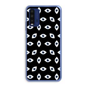 CaseCompany Eyes pattern: Xiaomi Redmi 9T Transparant Hoesje