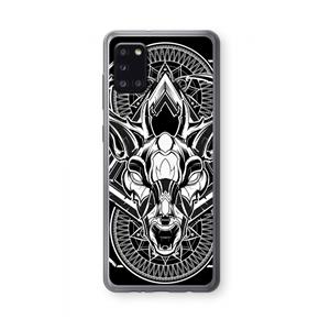 CaseCompany Oh Deer: Samsung Galaxy A31 Transparant Hoesje