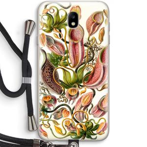 CaseCompany Haeckel Nepenthaceae: Samsung Galaxy J7 (2017) Transparant Hoesje met koord