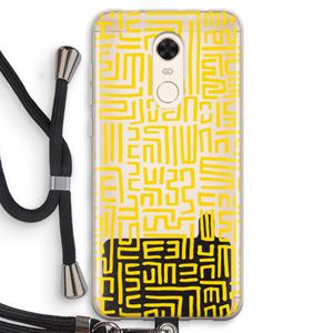 CaseCompany Majorelle Blue Print: Xiaomi Redmi 5 Transparant Hoesje met koord