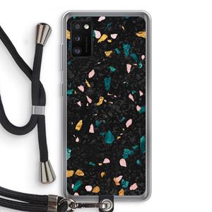 CaseCompany Terrazzo N°10: Samsung Galaxy A41 Transparant Hoesje met koord