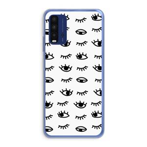 CaseCompany Eye pattern #2: Xiaomi Redmi 9T Transparant Hoesje