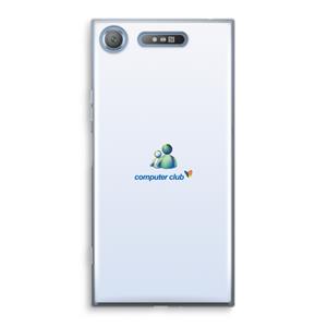 CaseCompany MSN: Sony Xperia XZ1 Transparant Hoesje