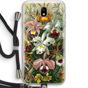 CaseCompany Haeckel Orchidae: Samsung Galaxy J7 (2017) Transparant Hoesje met koord