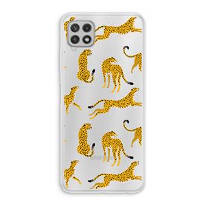 CaseCompany Luipaard: Samsung Galaxy A22 4G Transparant Hoesje