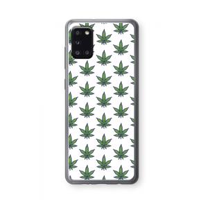 CaseCompany Weed: Samsung Galaxy A31 Transparant Hoesje