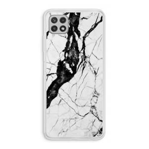 CaseCompany Witte marmer 2: Samsung Galaxy A22 4G Transparant Hoesje