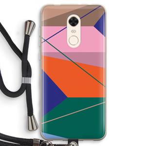 CaseCompany Gestalte 1: Xiaomi Redmi 5 Transparant Hoesje met koord