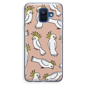 CaseCompany Papegaai: Samsung Galaxy A6 (2018) Transparant Hoesje