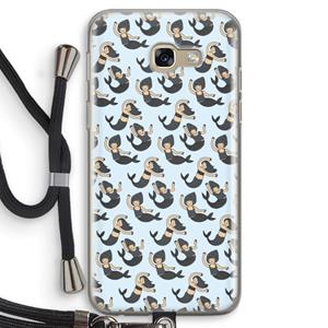 CaseCompany Zeemeermin: Samsung Galaxy A5 (2017) Transparant Hoesje met koord