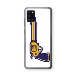 CaseCompany Pew Pew Pew: Samsung Galaxy A31 Transparant Hoesje