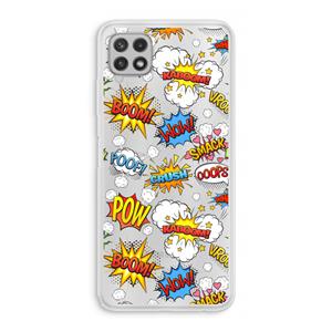 CaseCompany Pow Smack: Samsung Galaxy A22 4G Transparant Hoesje