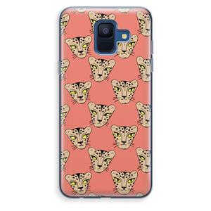 CaseCompany Tijger: Samsung Galaxy A6 (2018) Transparant Hoesje